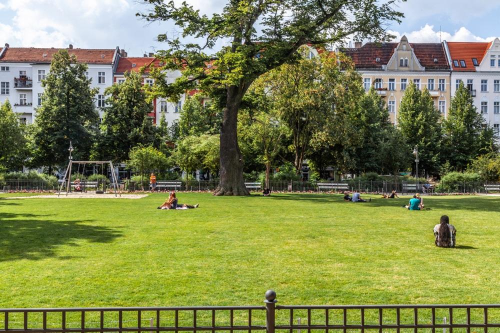 Splendid studio apartment on top floor with big balcony in the heart of Friedrichshain