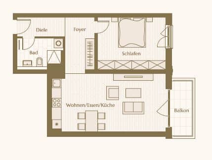 Brand-new 2-room apartment with spacious balcony near Karl-Marx-Allee