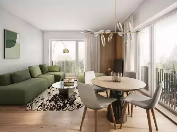 Brand-new 2-room apartment with spacious balcony near Karl-Marx-Allee