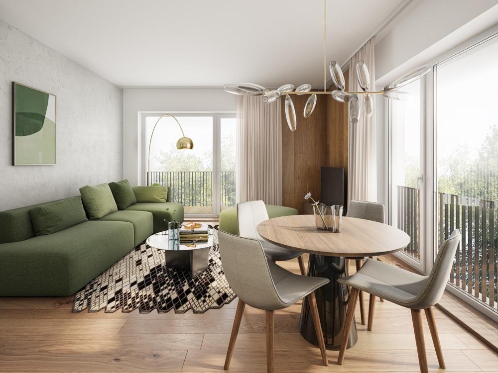 Brand-new 2-room apartment with spacious balcony near Karl-Marx-Allee