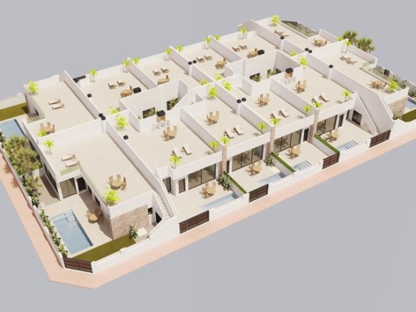 Brand New 2 Bed Villas in Pilar de la Horadada within Walking Distance to Amenities