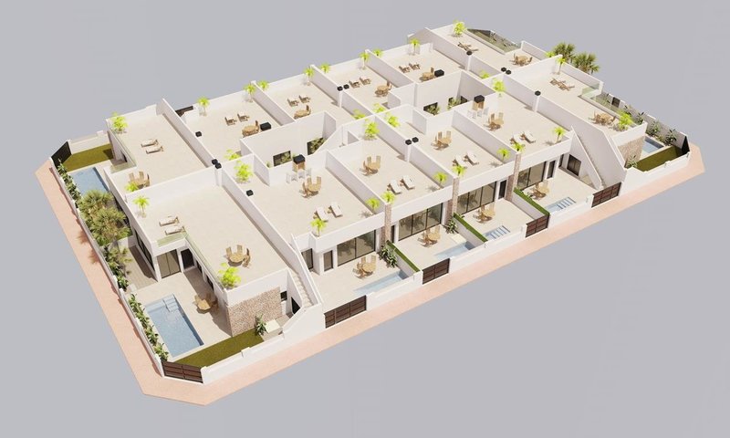 Brand New 2 Bed Villas in Pilar de la Horadada within Walking Distance to Amenities
